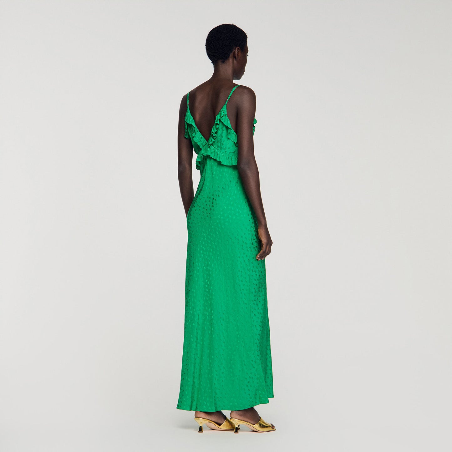 Maxi dress with straps