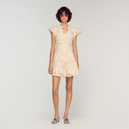 Short guipure dress