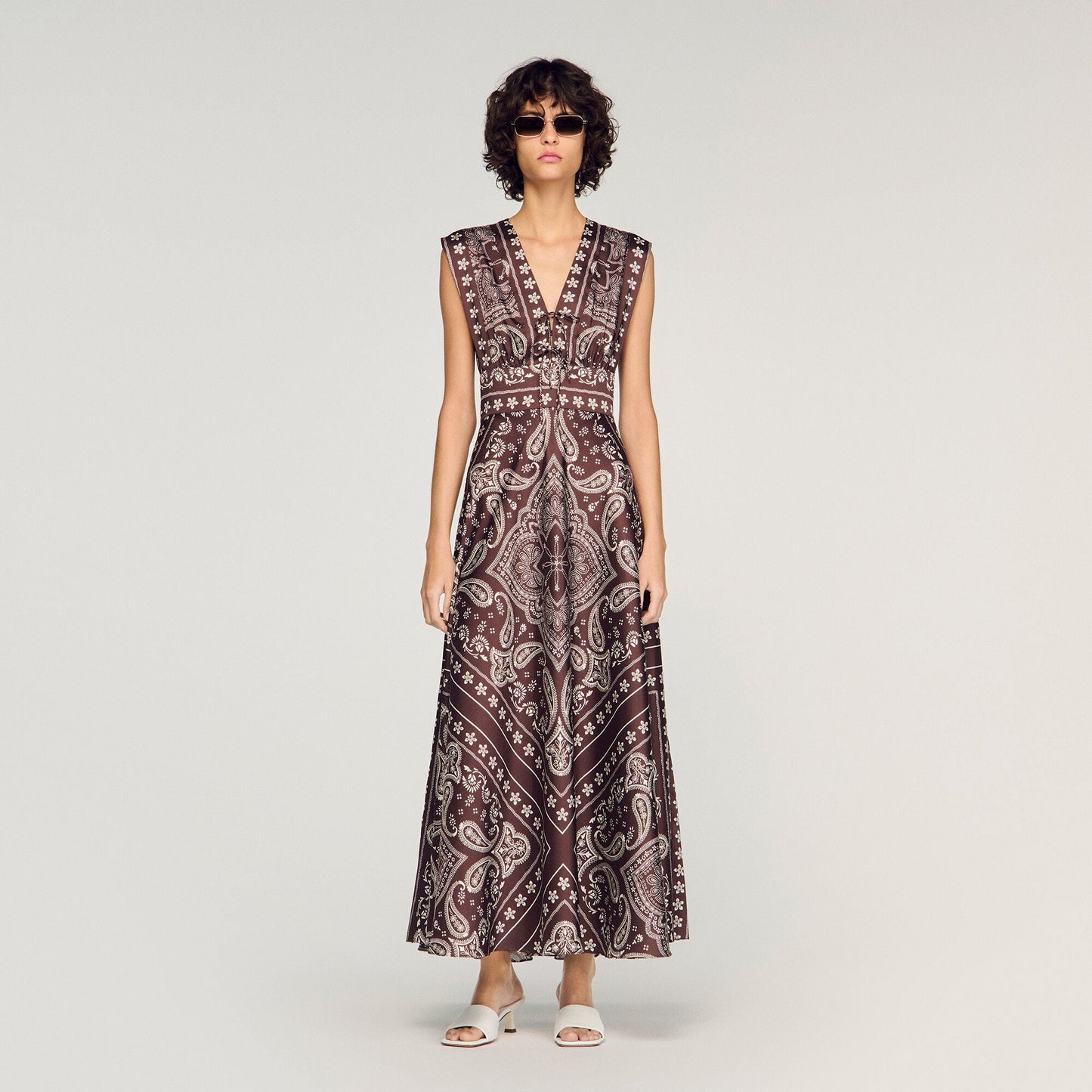 Bandana-print maxi dress