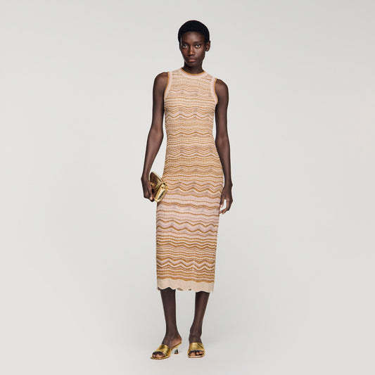 Fancy knit maxi dress