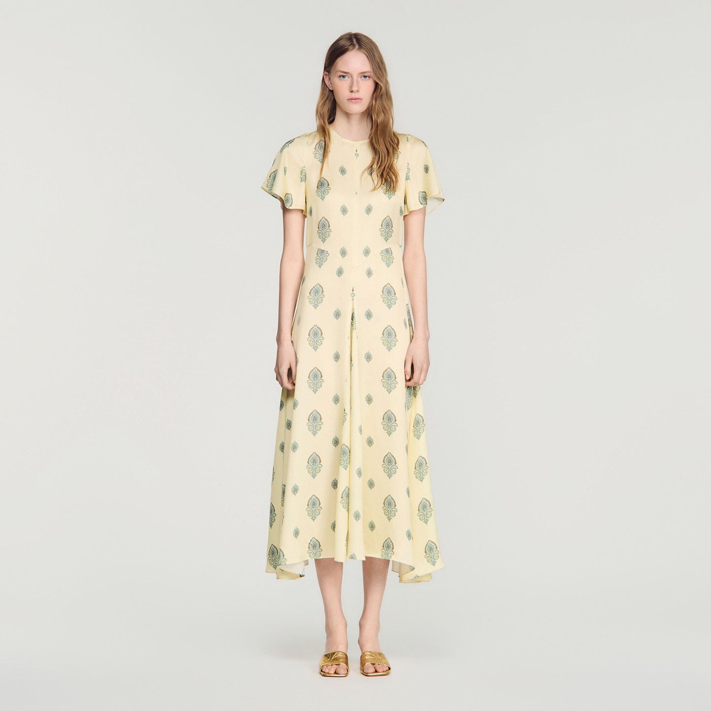 Paisley print maxi dress