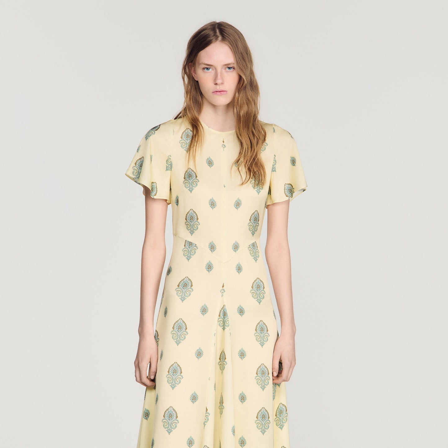Paisley print maxi dress
