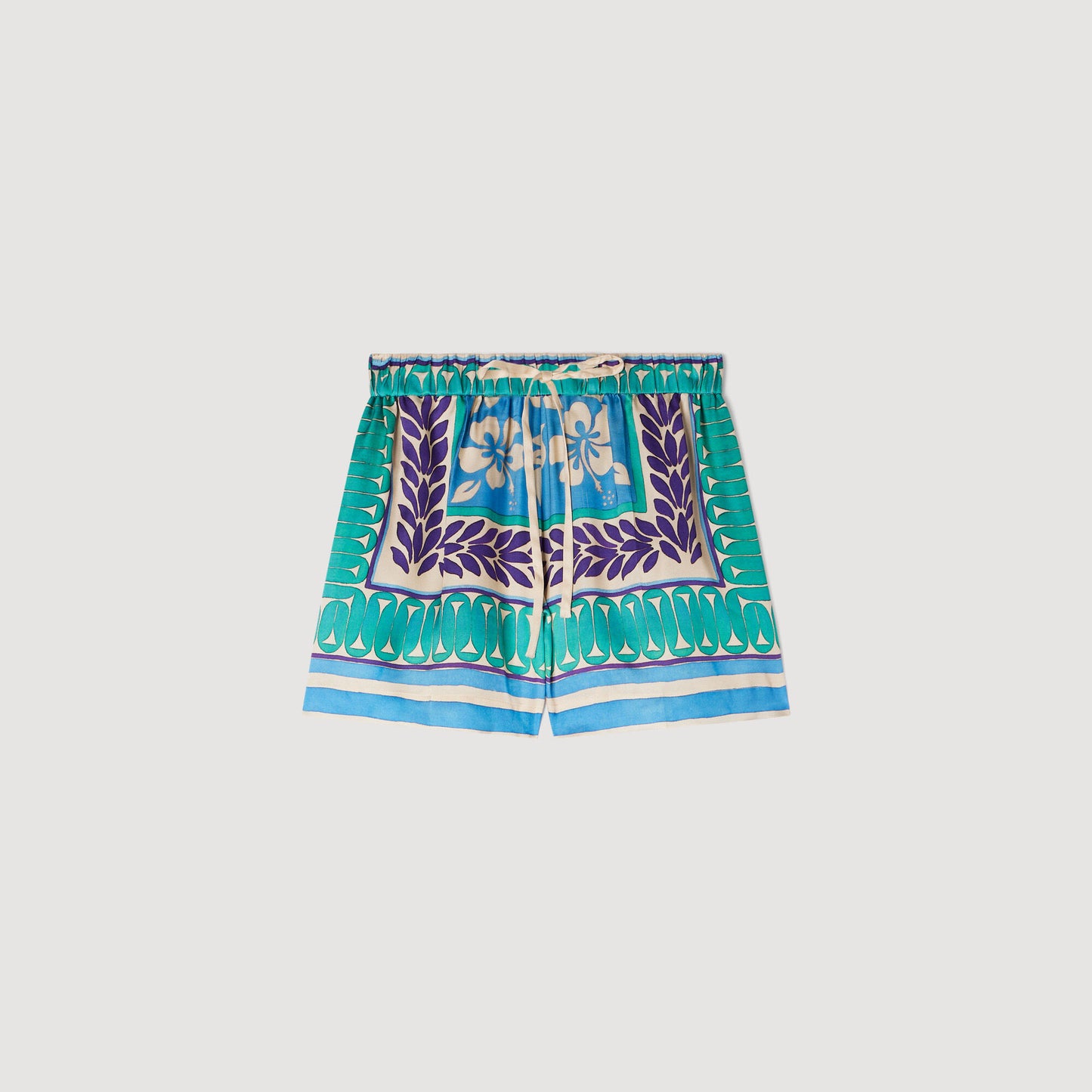 Short floral print shorts