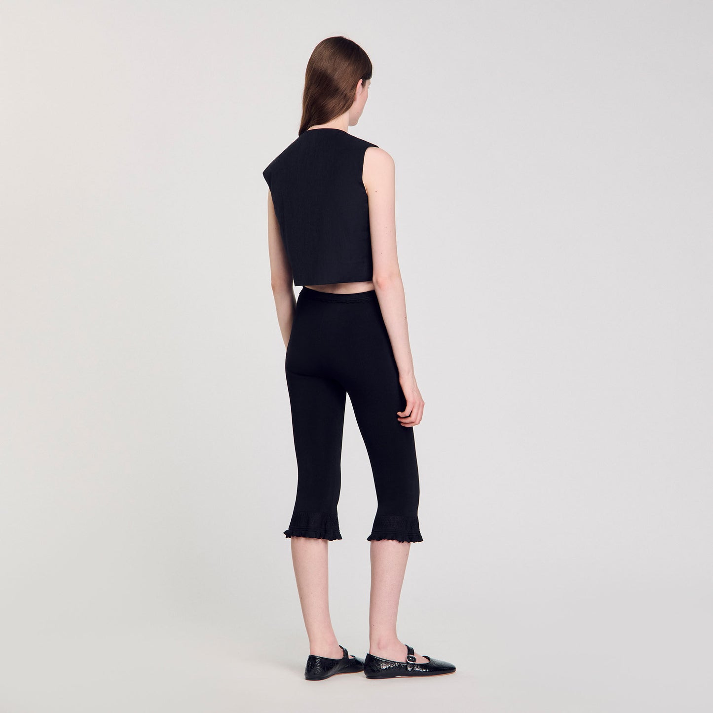 Pleated crop top