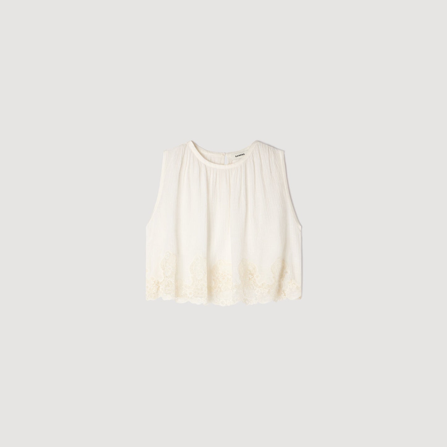 Crepon crop top