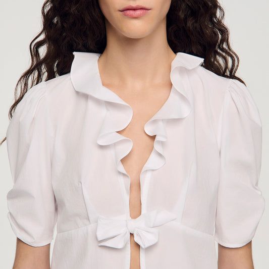 Ruffled crop top