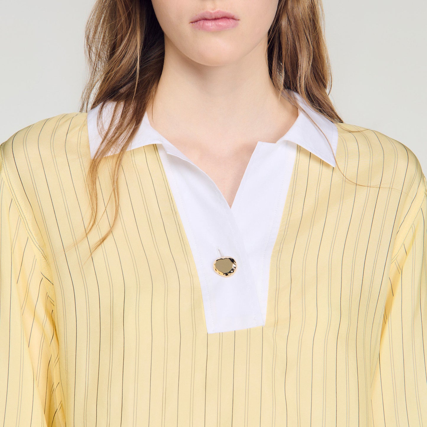 Striped cotton top