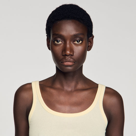 Ribbed vest top