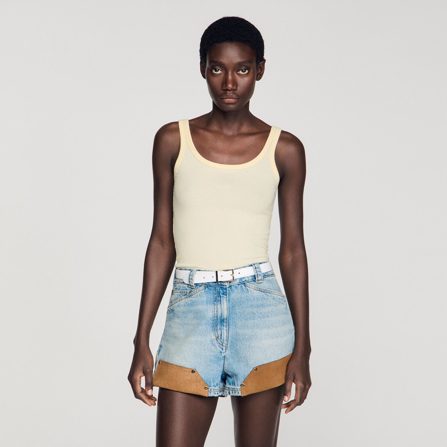 Ribbed vest top