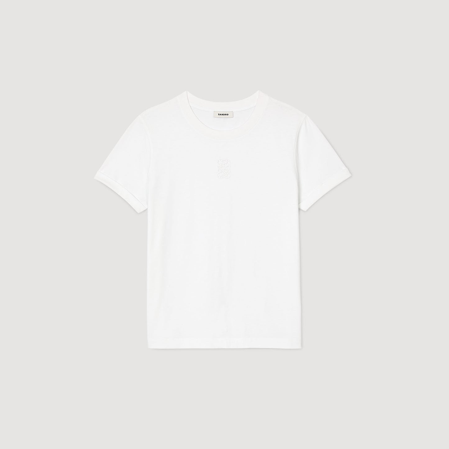 Cotton T-shirt with embroidery