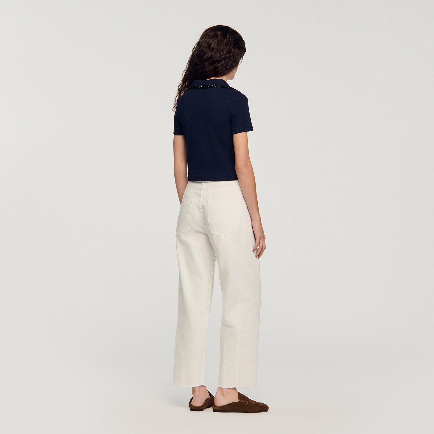 Pearl collar polo