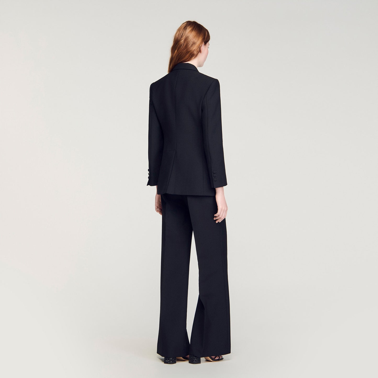 Tuxedo jacket with satin collar