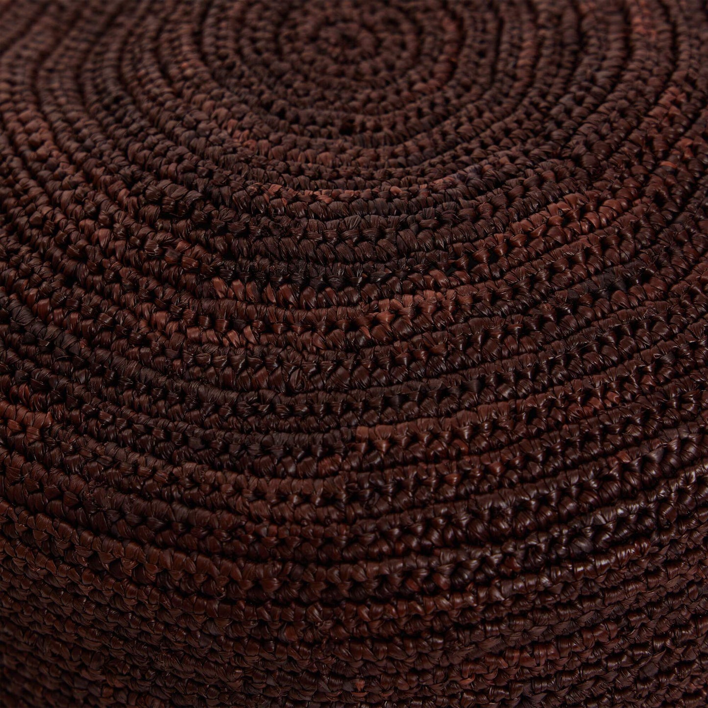 Crochet raffia bucket hat