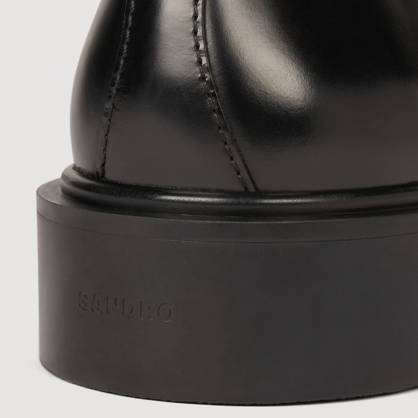 Patent leather derbies