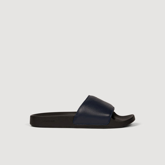 Grained leather sandals