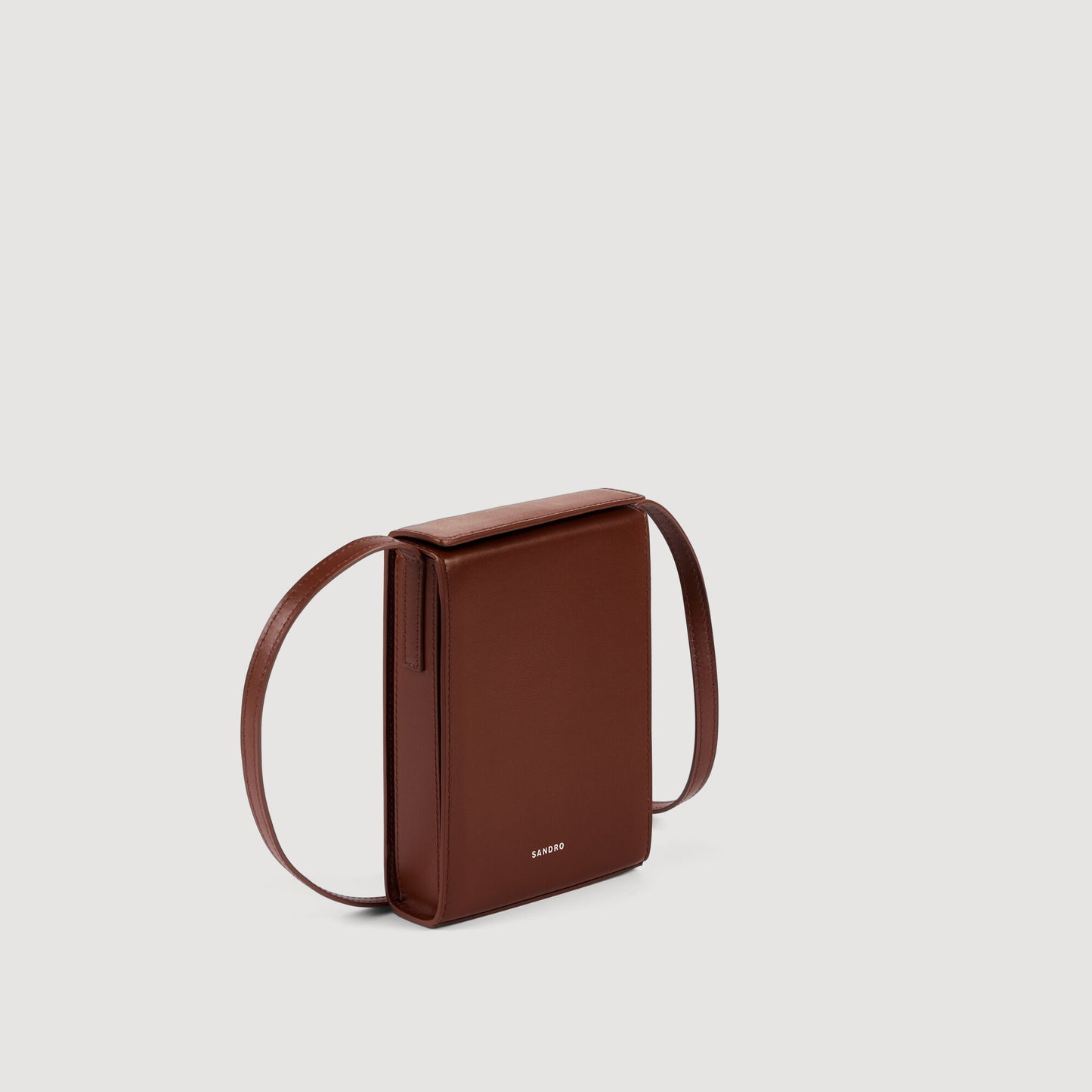 Leather logo phone holder