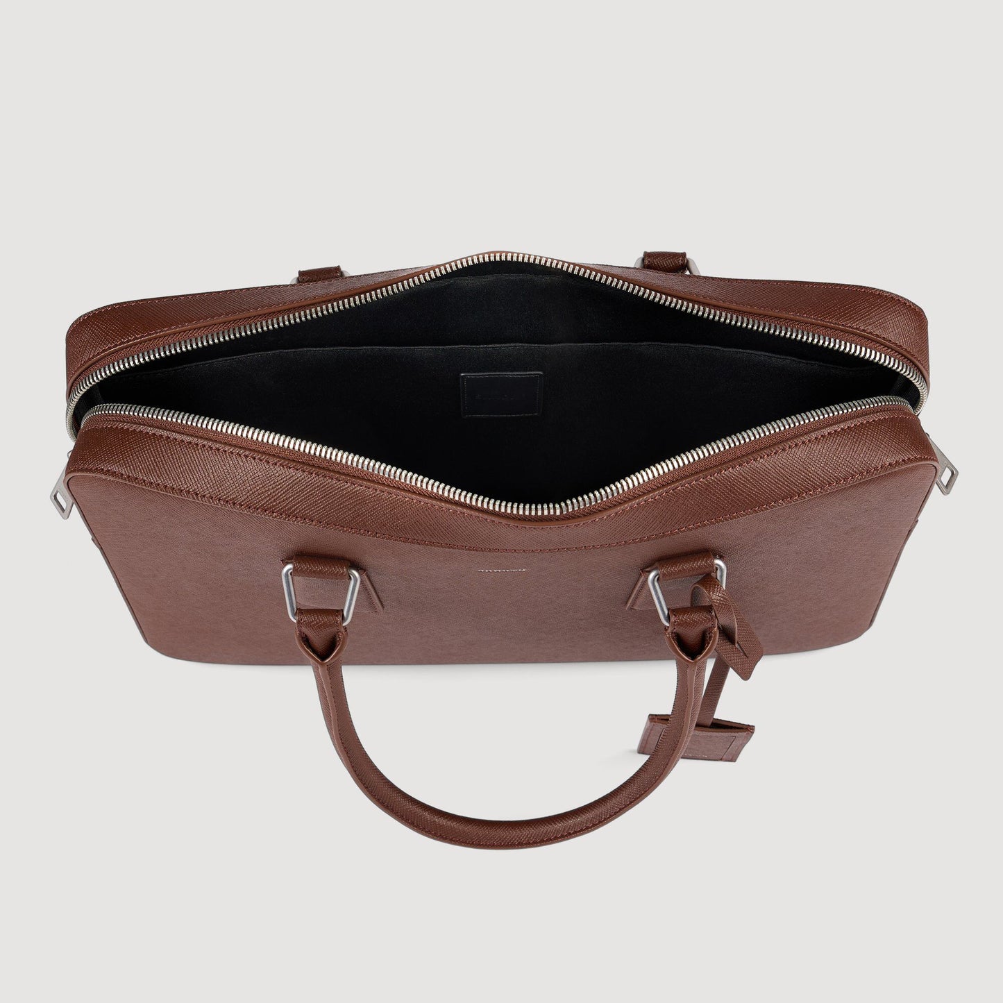 Reconstituted leather briefcase