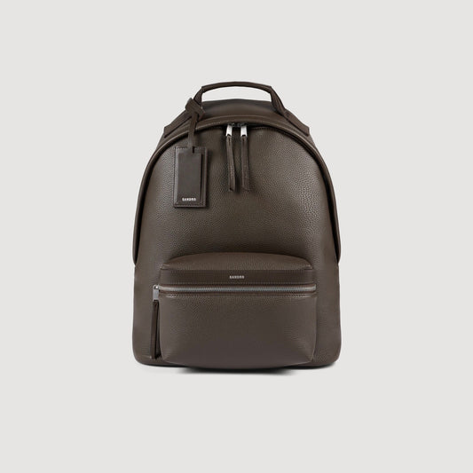 Coated canvas backpack