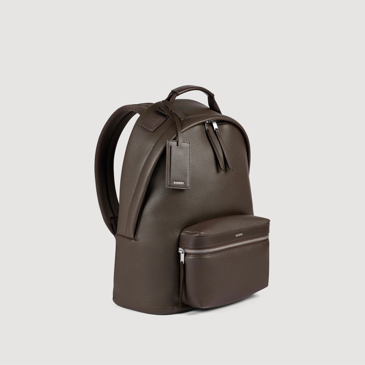 Coated canvas backpack