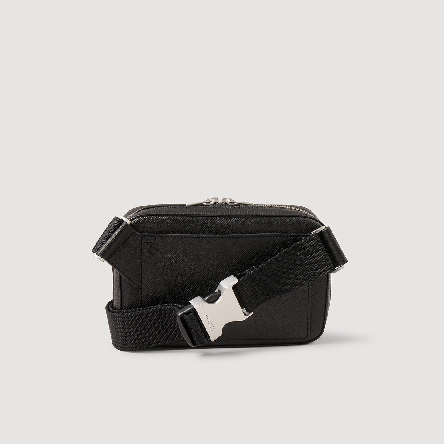 Small reconstitued leather bag