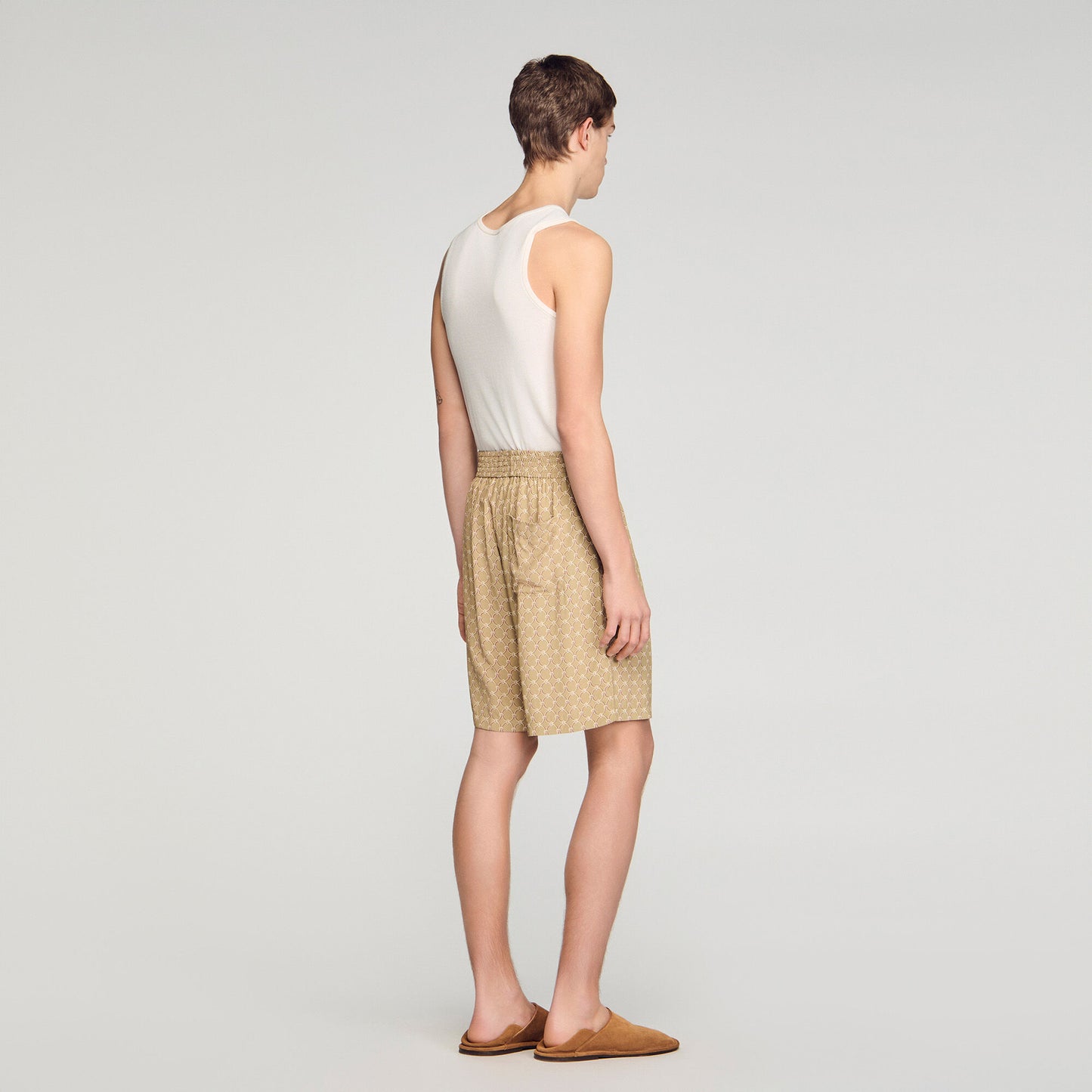 Link print floaty shorts