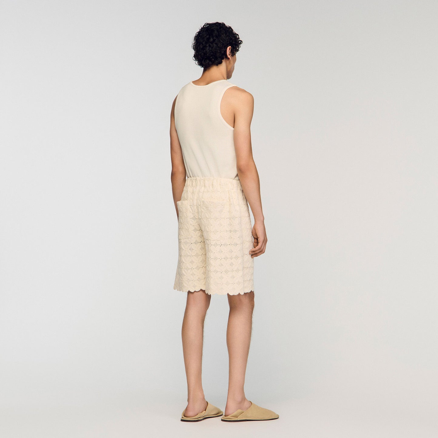 Broderie anglaise cotton shorts