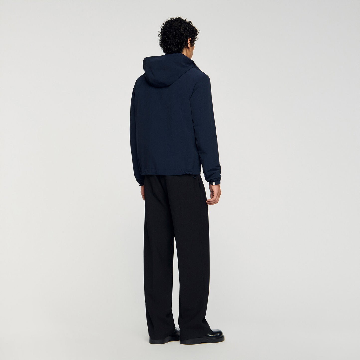 Hooded zip-up jacket