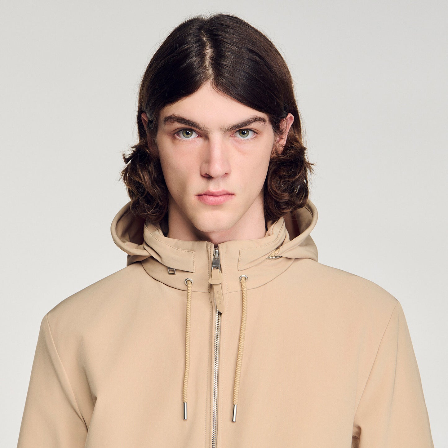 Hooded zip-up jacket