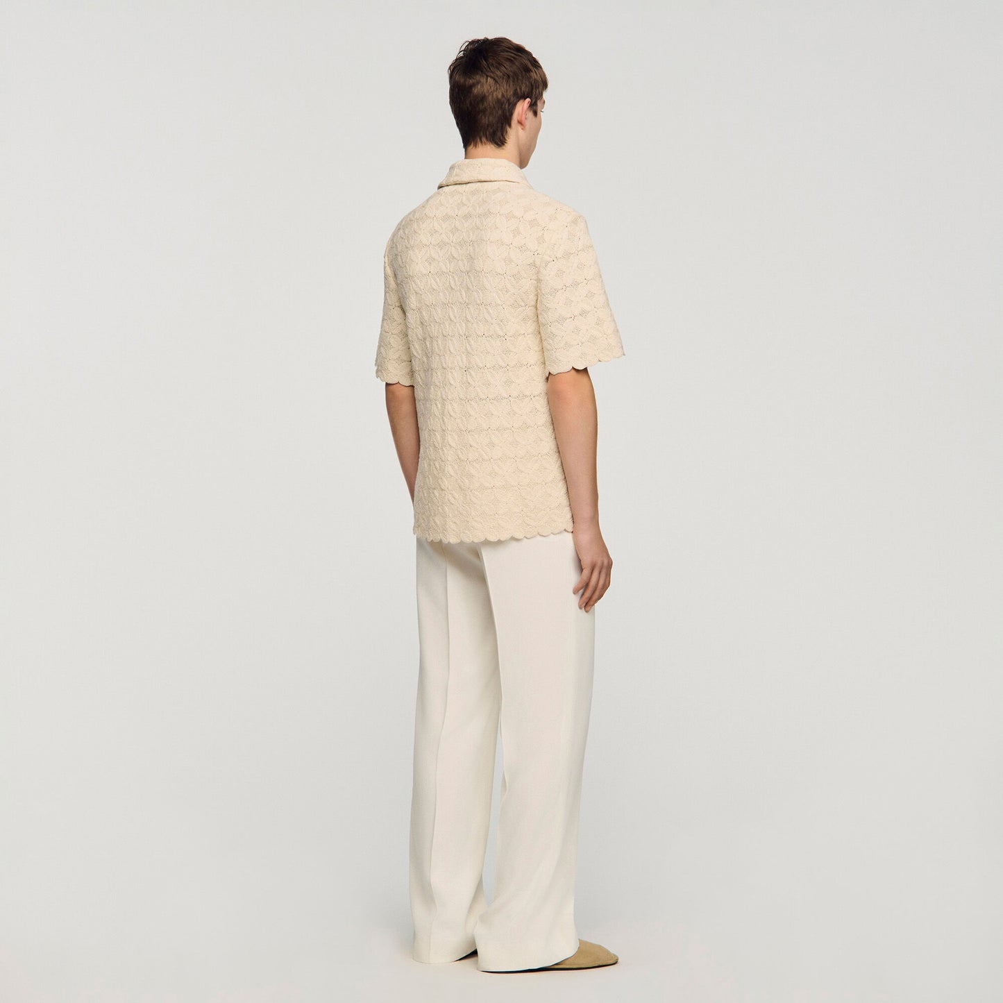 Cotton broderie anglaise shirt