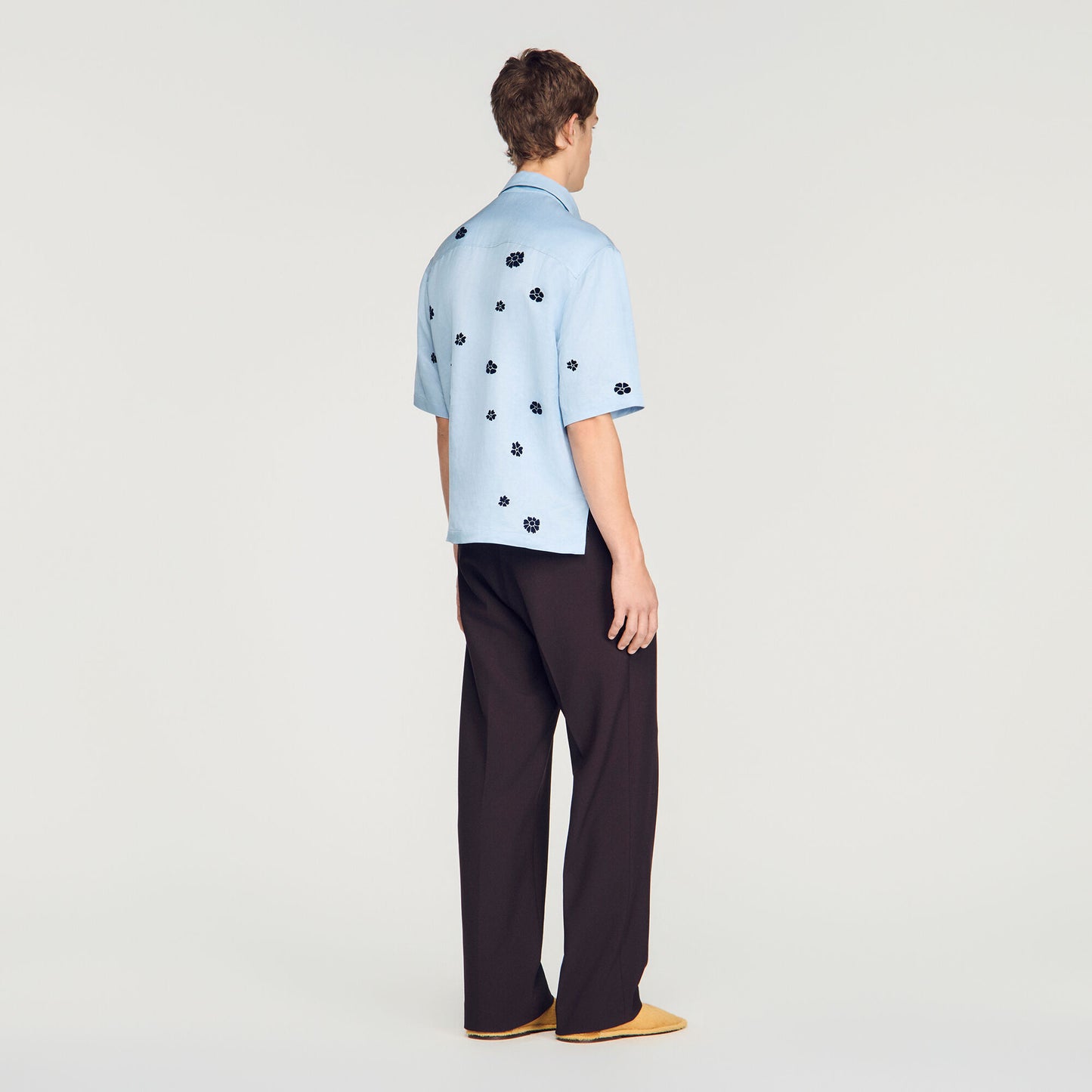 Loose-fit floral shirt