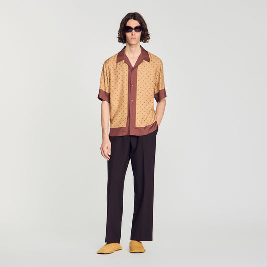 Micro cross motif shirt