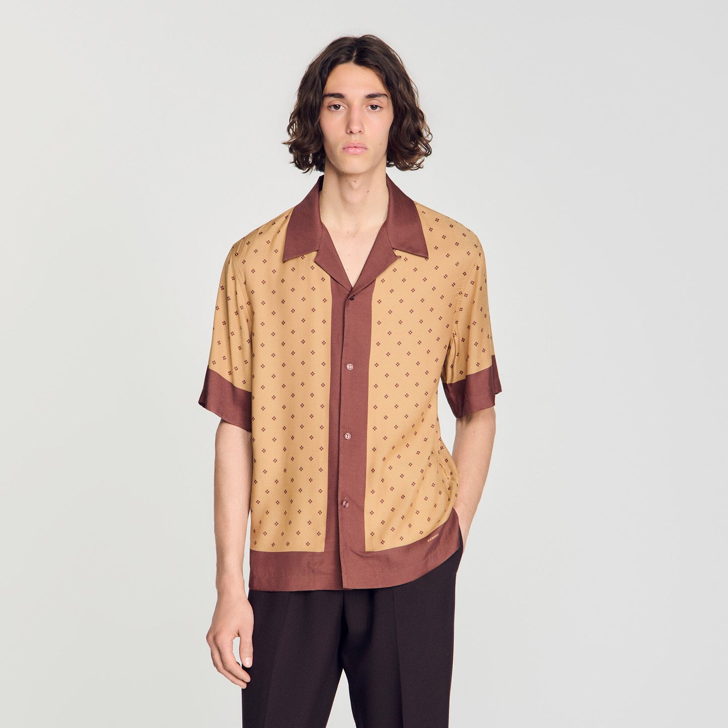 Micro cross motif shirt