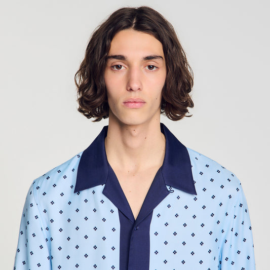 Micro cross motif shirt
