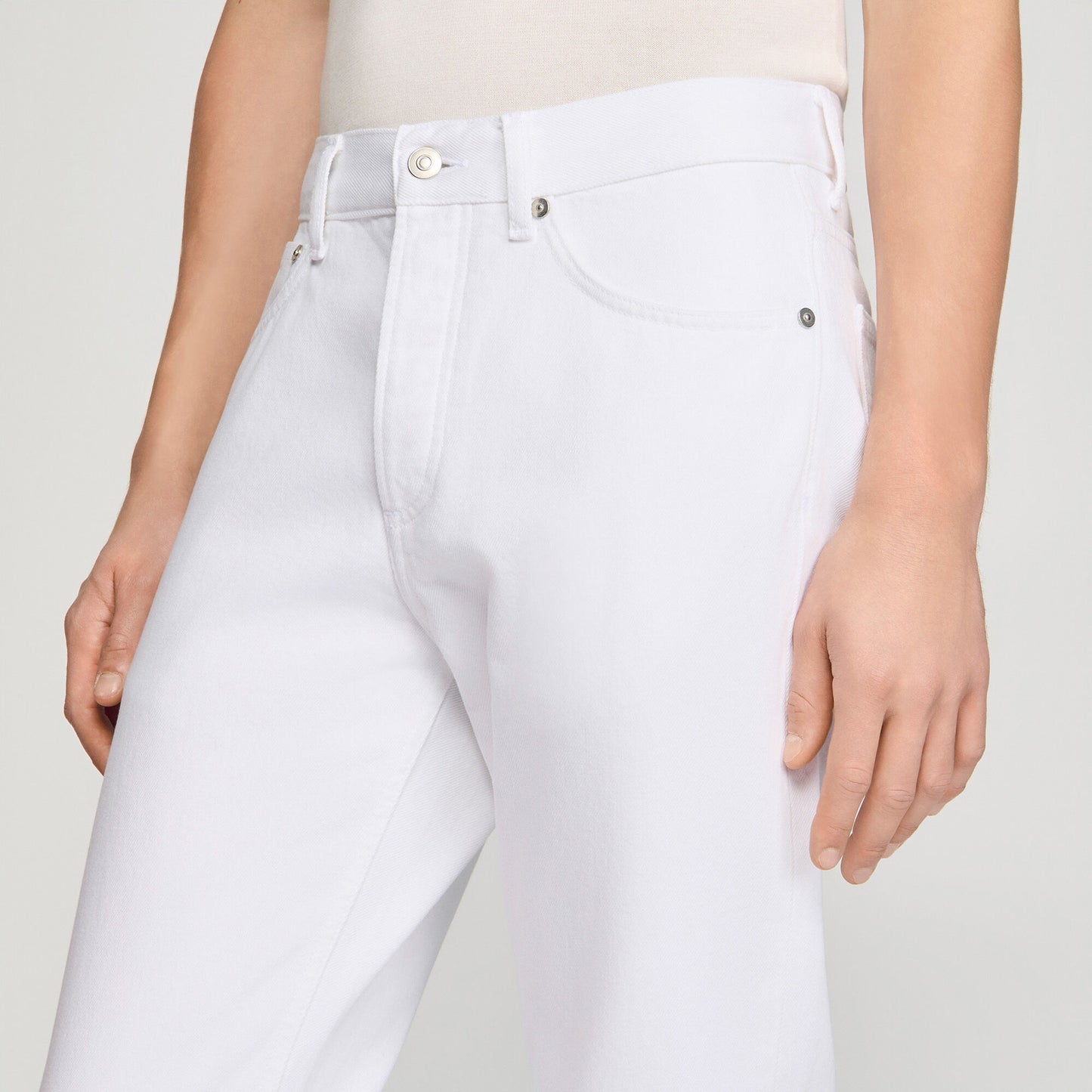 Regular raw jeans