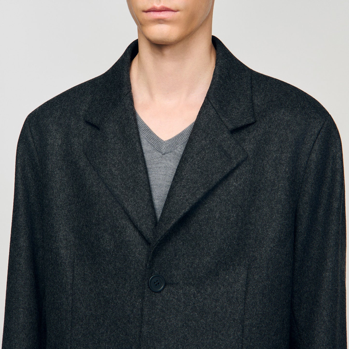 Wool broadcloth coat