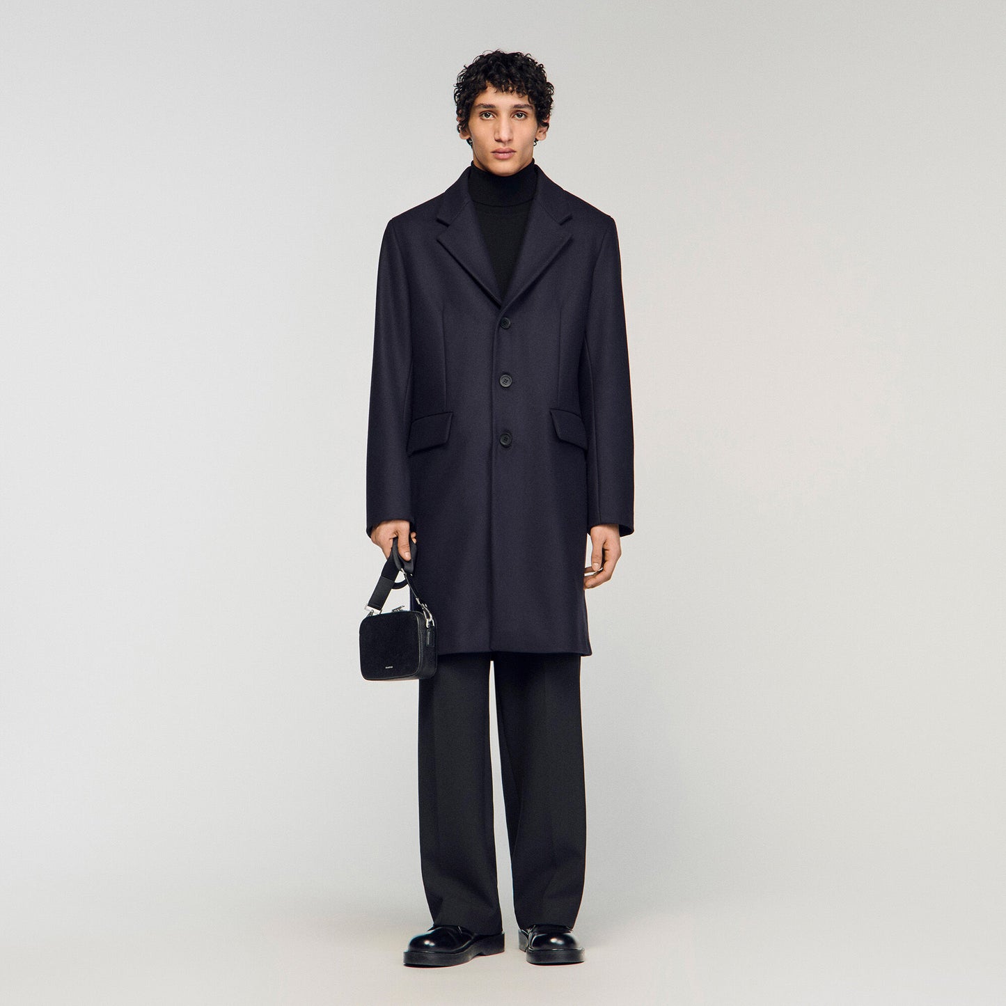 Wool and cashmere coat