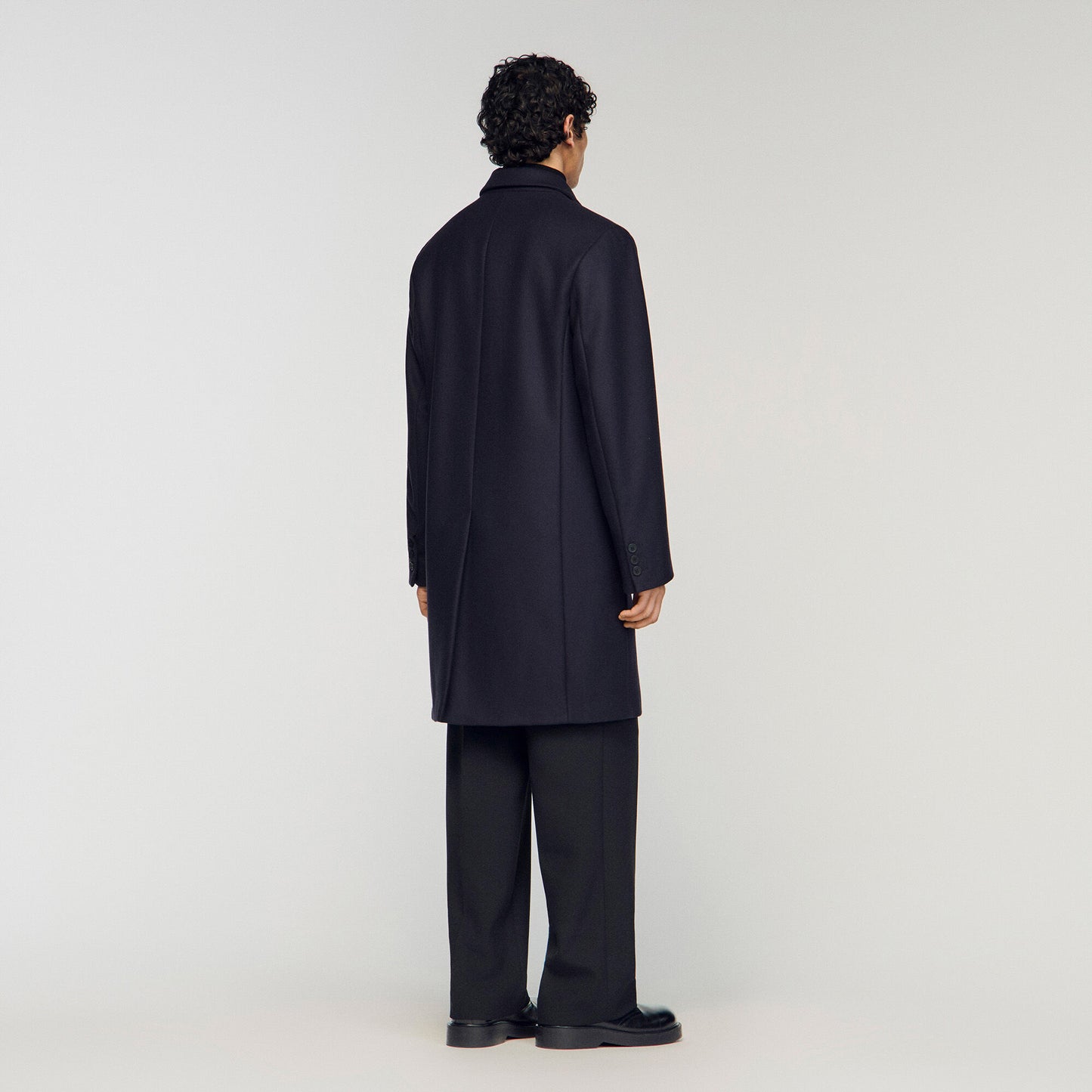 Wool and cashmere coat