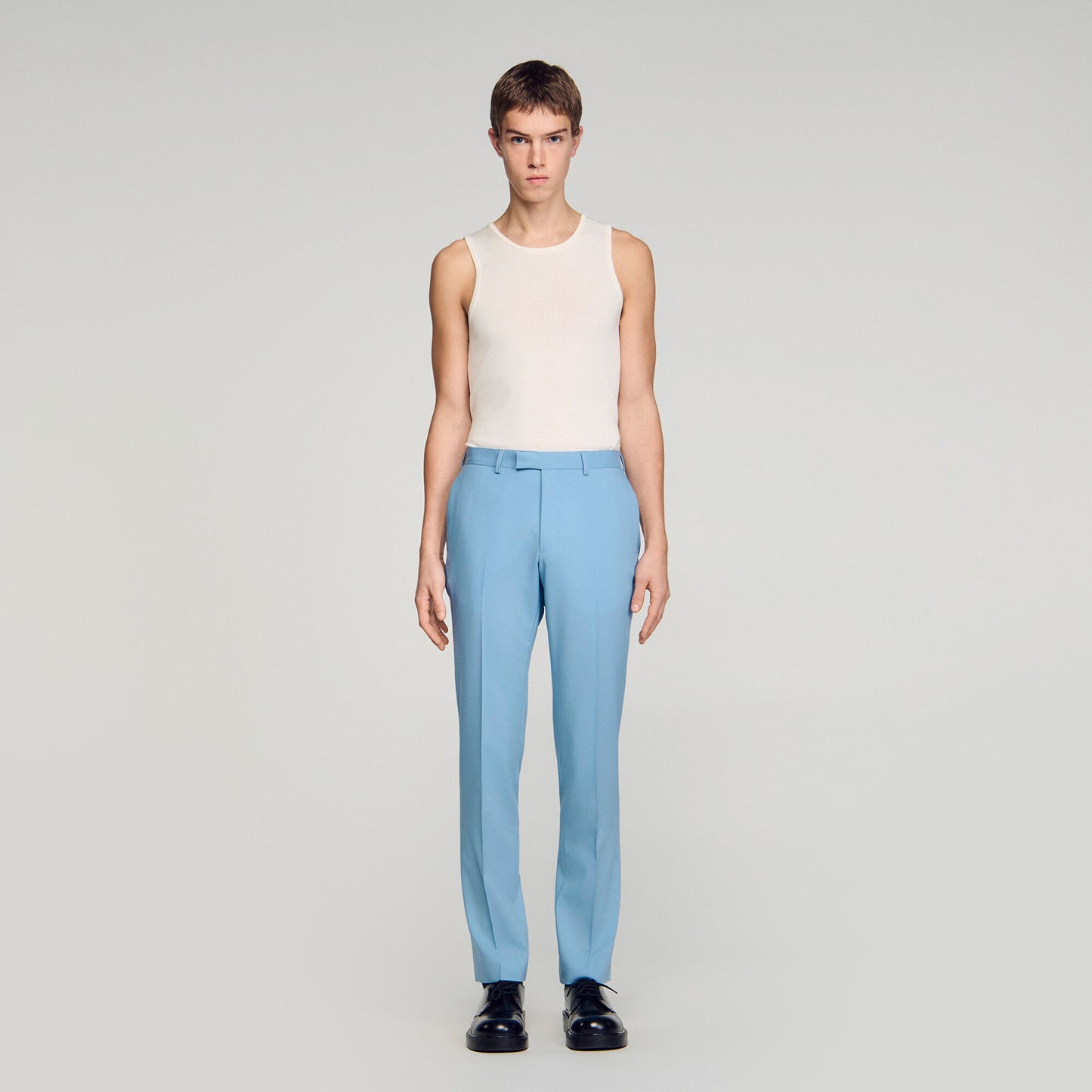 Wool suit trousers