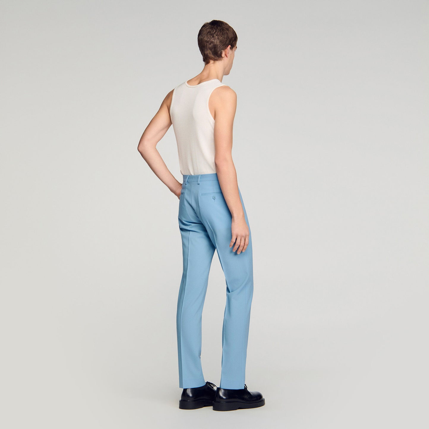 Wool suit trousers