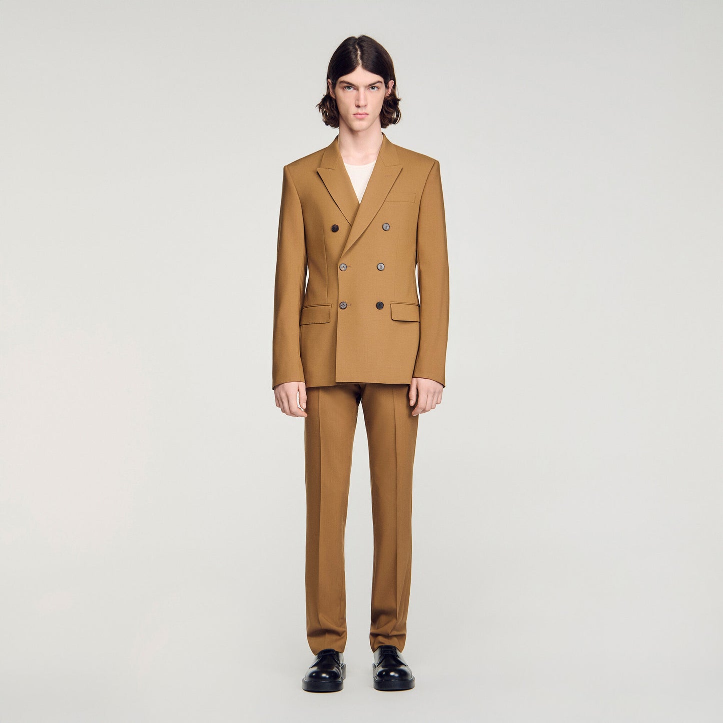 Wool suit trousers