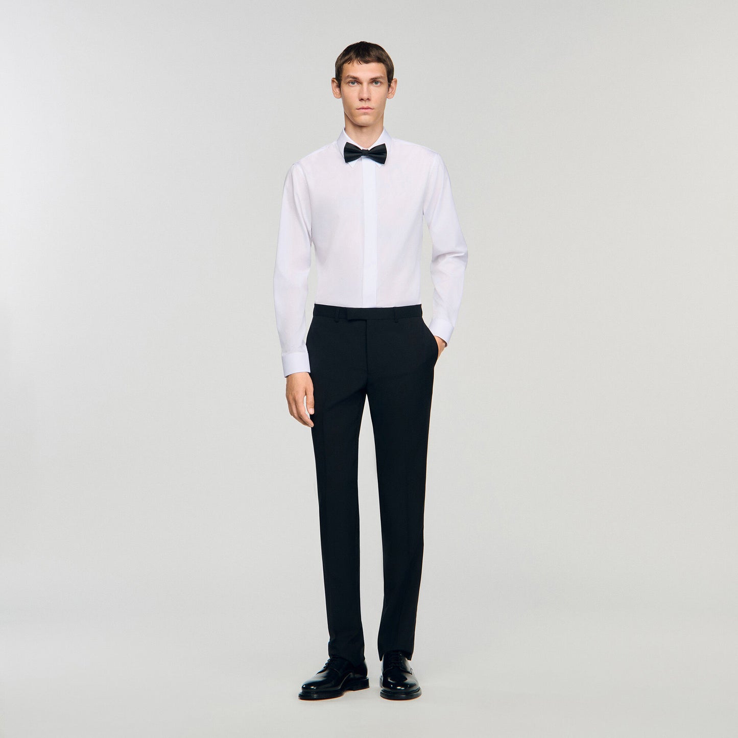 Satin detail trousers