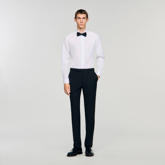 Satin detail trousers