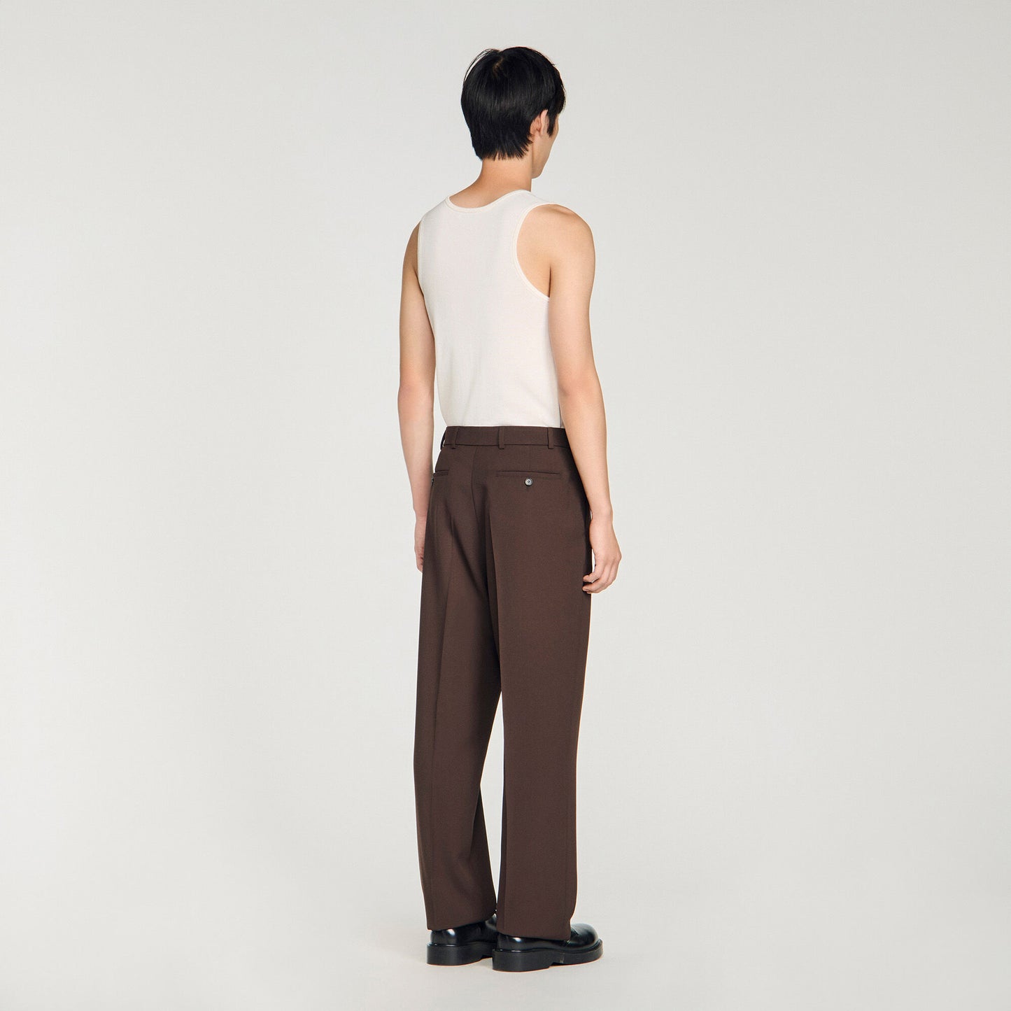 Oversized wool trousers