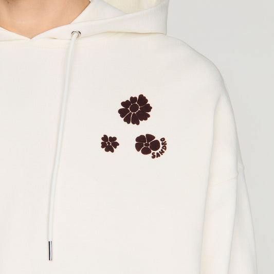 Oversized floral print sweatshirt