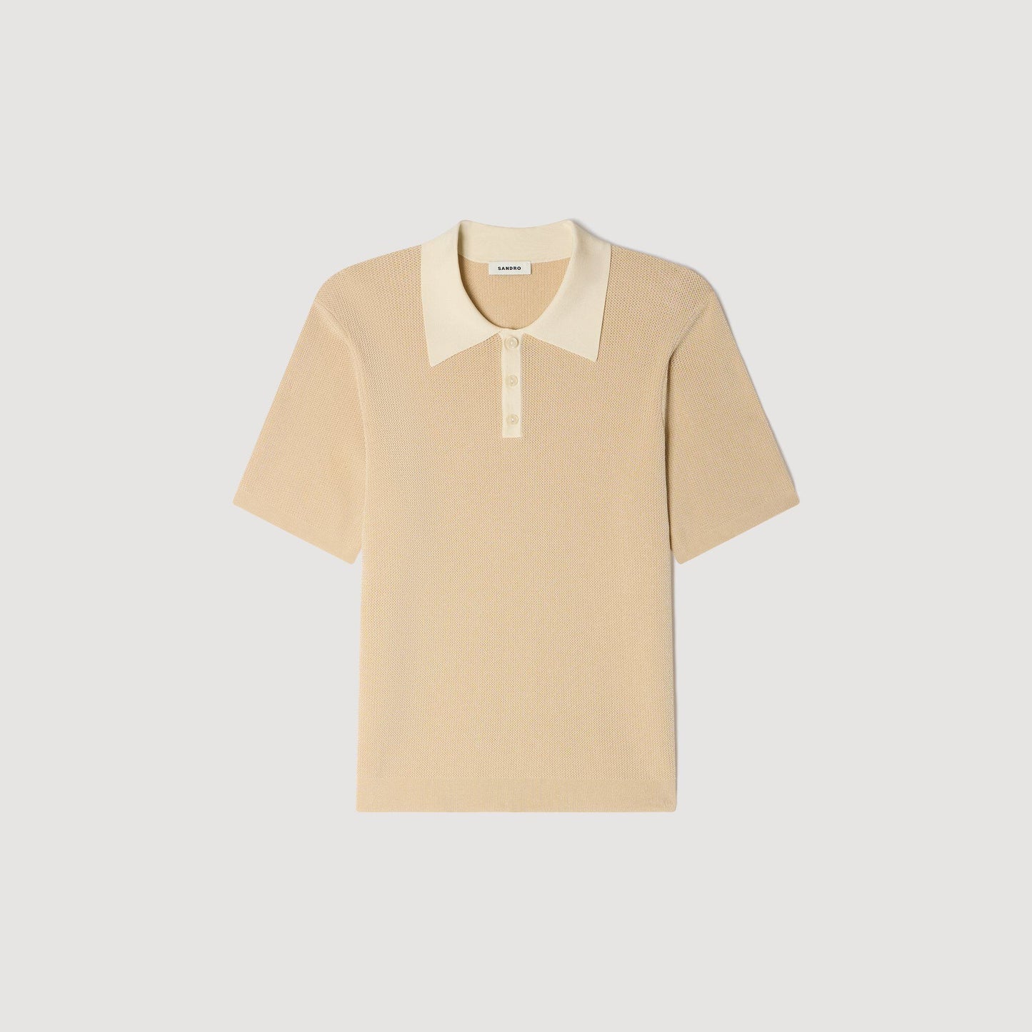 Two-tone polo shirt