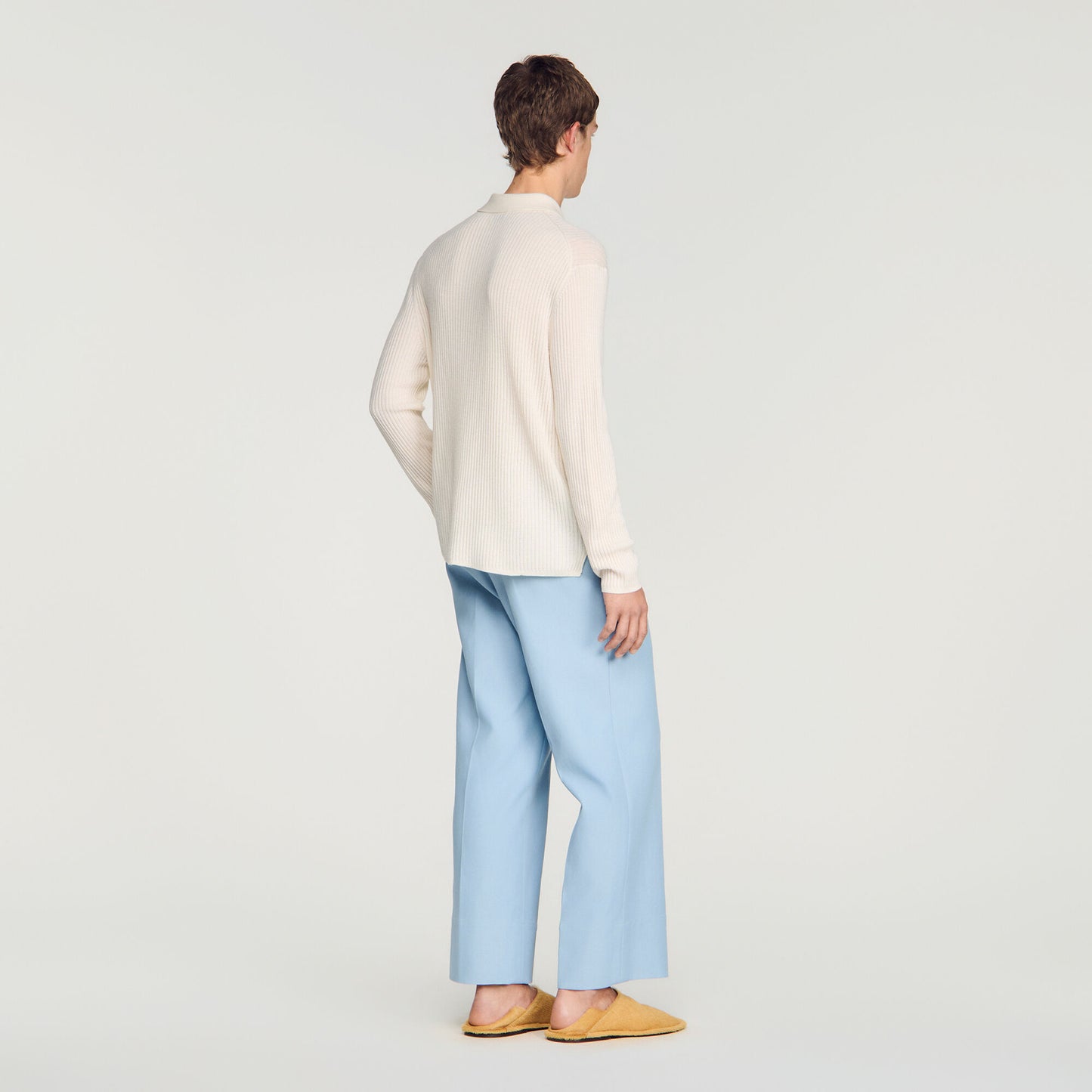 Rib knit shirt