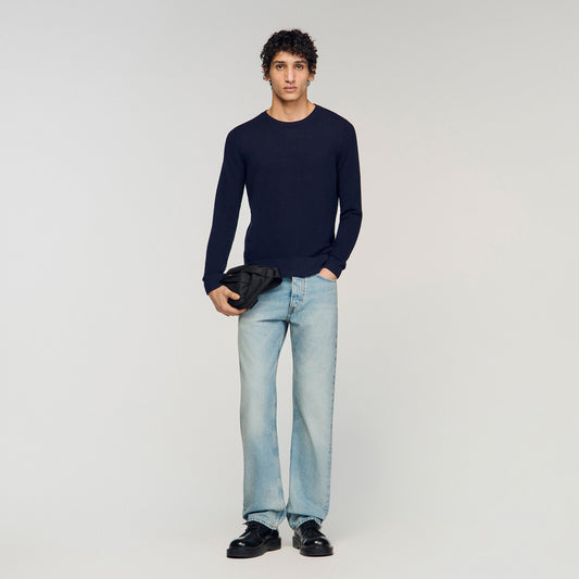 Textured knit jumper