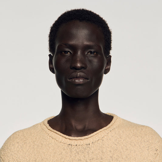 Boucl¨¦ cotton jumper