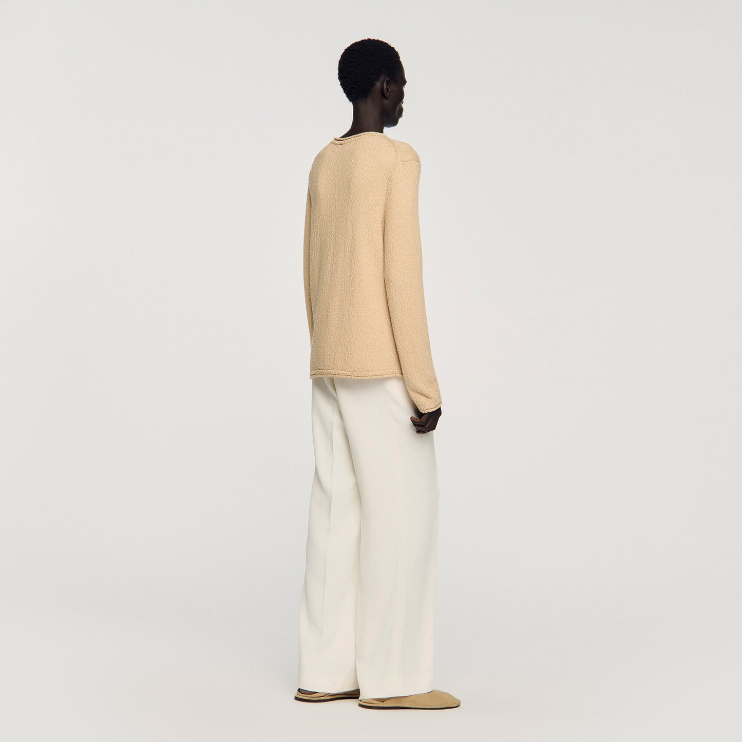 Boucl¨¦ cotton jumper
