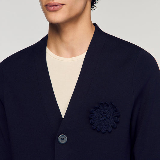 Flower crochet cardigan